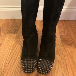 Pre-owned Christian Louboutin Studded Boots.